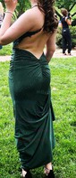 Mermaid Square Neck Jersey Beaded Prom Dresses With Appliques