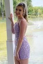 Elegant Bodycon Appliques Square Neck Homecoming Dresses