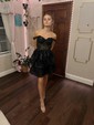 Corset Burgundy Off-The-Shoulder Tiered Homecoming Dresses