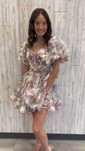 Corset Skater Tulle Ruffle Homecoming Dresses