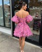 Corset Skater Tulle Ruffle Homecoming Dresses