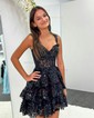 Corset Burgundy Off-The-Shoulder Tiered Homecoming Dresses