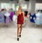 Sparkly Royal Blue Tight Sequin V-neck Homecoming Dresses