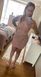 Modest Black Bodycon Square Neck Sequin Homecoming Dresses