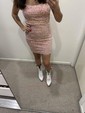 Modest Black Bodycon Square Neck Sequin Homecoming Dresses