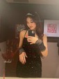Modest Black Bodycon Square Neck Sequin Homecoming Dresses