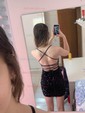 Modest Black Bodycon Square Neck Sequin Homecoming Dresses
