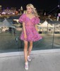 Unique Skater Tulle Ruffle Homecoming Dresses