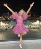 Unique Skater Tulle Ruffle Homecoming Dresses