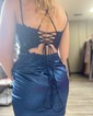 Corset Bodycon Satin Appliques Homecoming Dresses