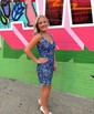 Sparkly Bodycon Sequin V-neck Homecoming Dresses