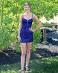 Corset Bodycon Sequin V-neck Homecoming Dresses