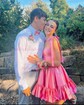 Pink Skater Taffeta Sweetheart Ruffle Homecoming Dresses