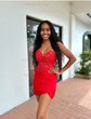 Corset Fuchsia Tight Jersey Sweetheart Homecoming Dresses