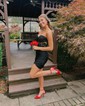 Corset Fuchsia Tight Jersey Sweetheart Homecoming Dresses