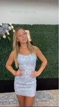 Modest Sky Blue Bodycon Lace Appliques Homecoming Dresses