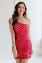 Sparkly Bodycon Sequin One Shoulder Homecoming Dresses