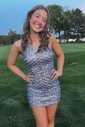 Sparkly Bodycon Sequin One Shoulder Homecoming Dresses