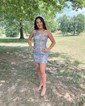 Sparkly Bodycon Sequin One Shoulder Homecoming Dresses