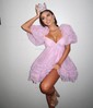 Elegant Skater Tulle V-neck Ruffle Homecoming Dresses