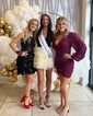 Corset Burgundy Off-The-Shoulder Tiered Homecoming Dresses