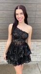 Corset Burgundy Off-The-Shoulder Tiered Homecoming Dresses