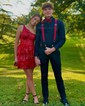 Corset Burgundy Off-The-Shoulder Tiered Homecoming Dresses