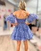 Corset Skater Tulle Ruffle Straight Homecoming Dresses