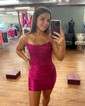 Corset Bodycon Satin Ruched Homecoming Dresses