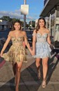 Corset Burgundy Off-The-Shoulder Tiered Homecoming Dresses