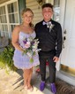 Corset Skater Glitter Tiered Homecoming Dresses