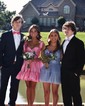 Pink Skater Taffeta Sweetheart Ruffle Homecoming Dresses