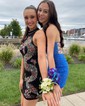 Glitter Bodycon Jersey Beaded Homecoming Dresses