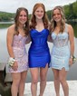 Corset Bodycon Sequin Appliques Homecoming Dresses