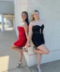 Lilac Cutout Sweetheart Satin Ruched Bodycon Homecoming Dresses