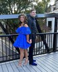 Corset Skater Tulle Ruffle Homecoming Dresses