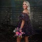 Corset Skater Tulle Ruffle Homecoming Dresses