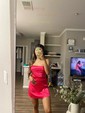 Unique Orange Fitted Satin Cowl Neck Homecoming Dresses