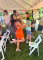 Unique Orange Fitted Satin Cowl Neck Homecoming Dresses
