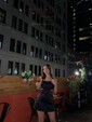 Unique Orange Fitted Satin Cowl Neck Homecoming Dresses