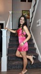 Unique Orange Fitted Satin Cowl Neck Homecoming Dresses