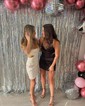 Unique Orange Fitted Satin Cowl Neck Homecoming Dresses