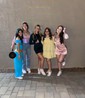 Unique Orange Fitted Satin Cowl Neck Homecoming Dresses