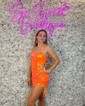 Sparkly Sequin Bodycon Lace-Up Homecoming Dresses