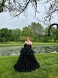Ball Gown Sweetheart Tulle Corset Prom Dresses With Ruched