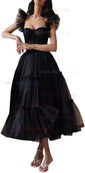 Ball Gown Sweetheart Tulle Tea-length Prom Dresses