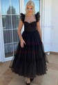 Ball Gown Sweetheart Tulle Tea-length Prom Dresses