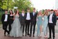 Princess V-neck Tulle Ruffle Prom Dresses