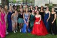 Sheath/Column V-neck Tulle Prom Dresses With Appliques