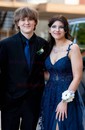 Ball Gown V-neck Tulle Corset Prom Dresses With Appliques